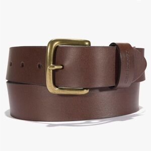 CARHARTT Sz M Belt Full Grain Leather 40 x 1.5” And 1.5 x 2.5 (Buckle)